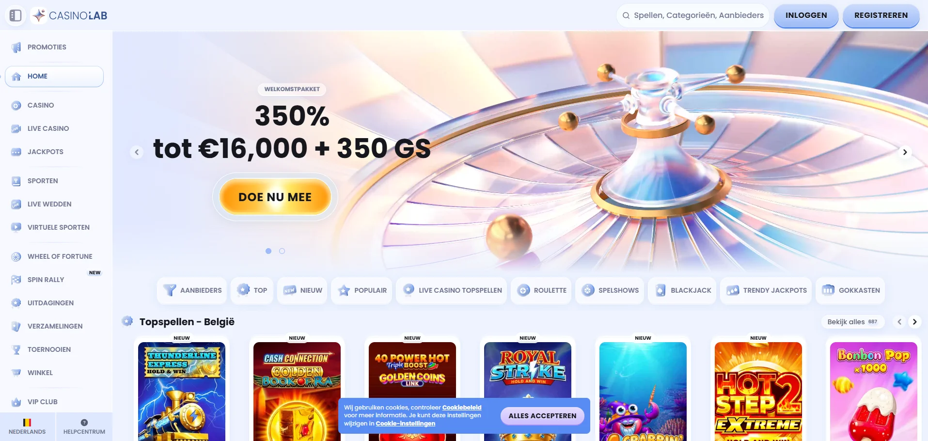 CasinoLab Casino Homepage Preview